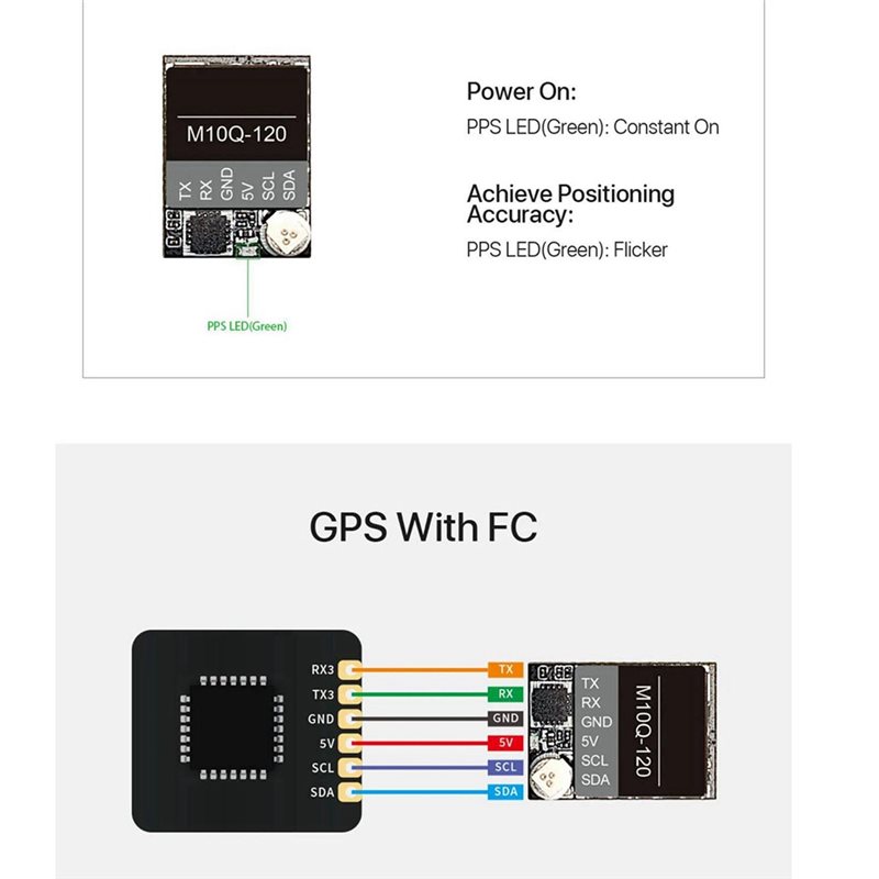 Drone Compass - Modulo GPS M10Q a doppio protocollo
