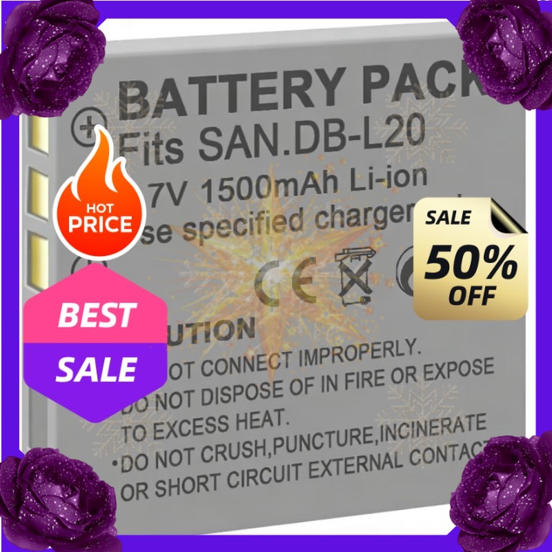 Drone Camera - Batteria SWZY 3.7V 1500mAh DB-L20 per